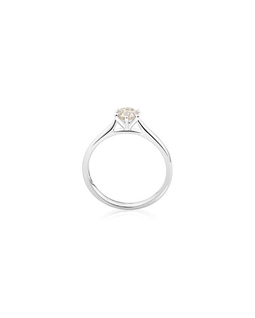 Solitaire Engagement Ring With a 1/2 Carat TW Diamond in 14ct White Gold Solitaire Engagement Ring With a 1/2 Carat TW Diamond in 14ct White Gold