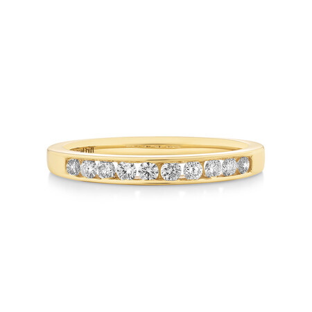 Evermore Wedding Band with 0.25 Carat TW of Diamonds in 18kt Yellow Gold Evermore Wedding Band with 0.25 Carat TW of Diamonds in 18kt Yellow Gold