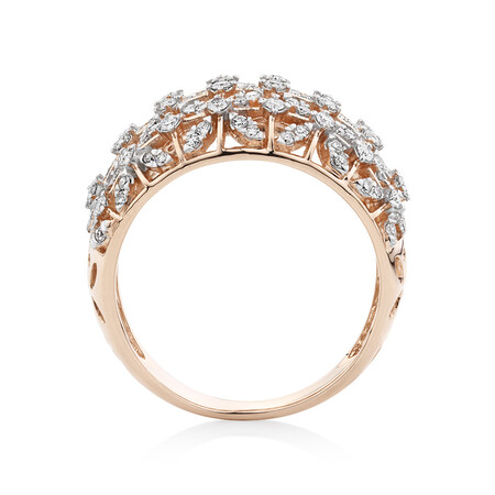 Ring with 0.75 Carat TW of Diamonds in 10ct Rose Gold Ring with 0.75 Carat TW of Diamonds in 10ct Rose Gold