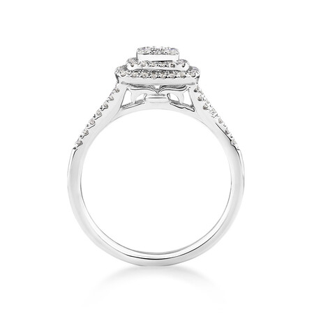 Engagement Ring with 1/2 Carat TW of Diamonds in 10ct White Gold Engagement Ring with 1/2 Carat TW of Diamonds in 10ct White Gold