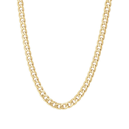 55cm (22") 6.5mm-7mm Width Solid Curb Chain in 10kt Yellow Gold 55cm (22") 6.5mm-7mm Width Solid Curb Chain in 10kt Yellow Gold