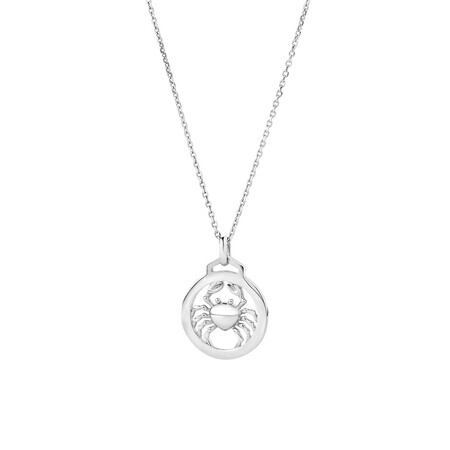 Cancer Zodiac Pendant in Sterling Silver Cancer Zodiac Pendant in Sterling Silver