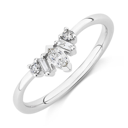 Evermore Wedding Band with 0.20 Carat TW of Diamonds on 10ct White Gold Evermore Wedding Band with 0.20 Carat TW of Diamonds on 10ct White Gold