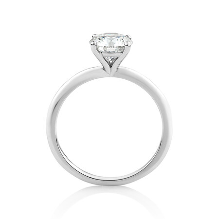 1.25 Carat Laboratory-Created Diamond Ring in 14kt White Gold 1.25 Carat Laboratory-Created Diamond Ring in 14kt White Gold