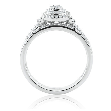 Evermore Bridal Set with 0.40 Carat TW of Diamonds in 10ct White Gold Evermore Bridal Set with 0.40 Carat TW of Diamonds in 10ct White Gold
