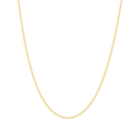 55cm (22") Hollow Curb Chain in 10ct Yellow Gold 55cm (22") Hollow Curb Chain in 10ct Yellow Gold