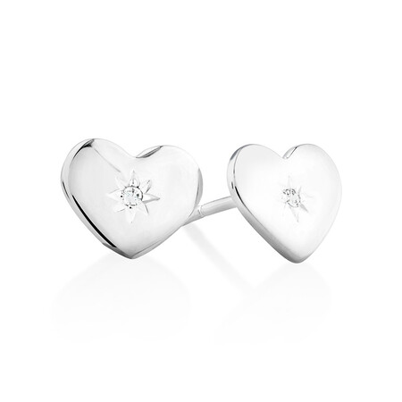 Earrings with Cubic Zirconia In Sterling Silver Earrings with Cubic Zirconia In Sterling Silver