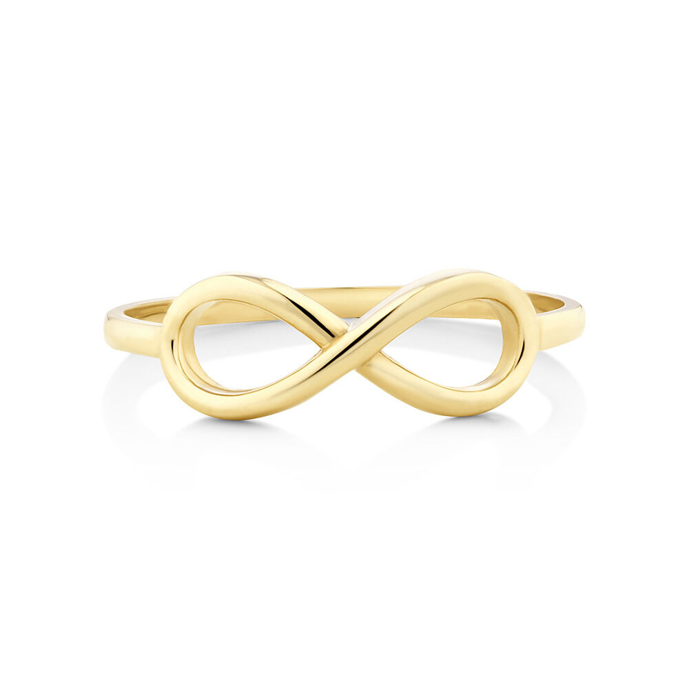 Infinity Ring in 10ct Yellow Gold