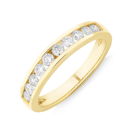 Evermore Wedding Band with 0.50 Carat TW of Diamonds in 18kt Yellow Gold Evermore Wedding Band with 0.50 Carat TW of Diamonds in 18kt Yellow Gold
