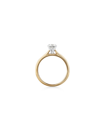 Evermore Certified Solitaire Engagement Ring with a 0.70 Carat TW Diamond in 14kt Yellow/White Gold Evermore Certified Solitaire Engagement Ring with a 0.70 Carat TW Diamond in 14kt Yellow/White Gold