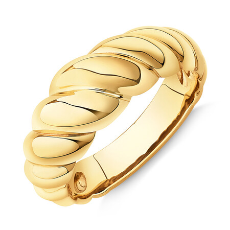 Wide Croissant Ring in 10kt Yellow Gold Wide Croissant Ring in 10kt Yellow Gold