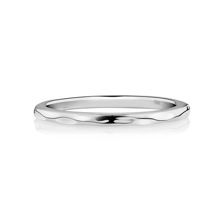 Hammered Finish Ring in Sterling Silver Hammered Finish Ring in Sterling Silver