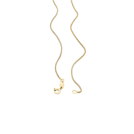 55cm (22") Box Chain in 10kt Yellow Gold 55cm (22") Box Chain in 10kt Yellow Gold