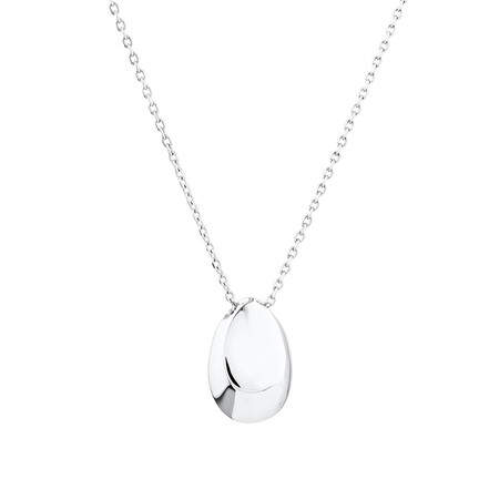 Sculpture Dome Oval Pendant in Sterling Silver Sculpture Dome Oval Pendant in Sterling Silver