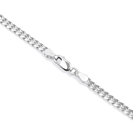 55cm (22") 3mm-3.5mm Width Curb Chain in Sterling Silver 55cm (22") 3mm-3.5mm Width Curb Chain in Sterling Silver