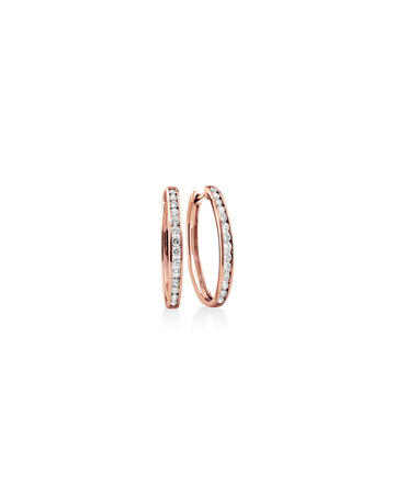 Huggie Earrings with 1 Carat TW of Diamonds in 10kt Rose Gold Huggie Earrings with 1 Carat TW of Diamonds in 10kt Rose Gold