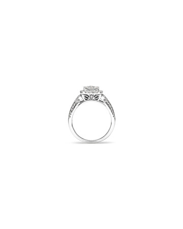 Ring with 1 Carat TW of Diamonds in 10kt White Gold Ring with 1 Carat TW of Diamonds in 10kt White Gold