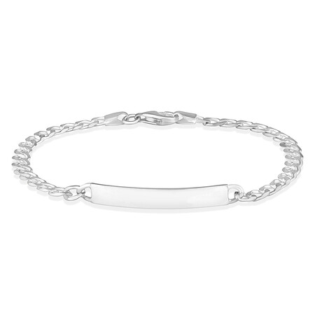 19cm (7.5") Identity Bracelet in Sterling Silver 19cm (7.5") Identity Bracelet in Sterling Silver