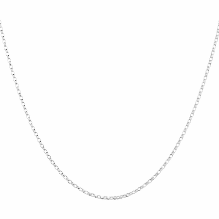 45cm (18") Solid Belcher Chain in 10kt White Gold 45cm (18") Solid Belcher Chain in 10kt White Gold