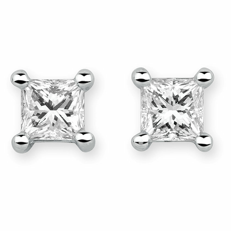 Stud Earrings with 0.70 Carat TW of Diamonds in 14kt White Gold Stud Earrings with 0.70 Carat TW of Diamonds in 14kt White Gold