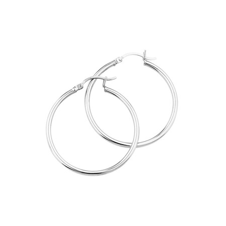 Hoop Earrings in Sterling Silver Hoop Earrings in Sterling Silver