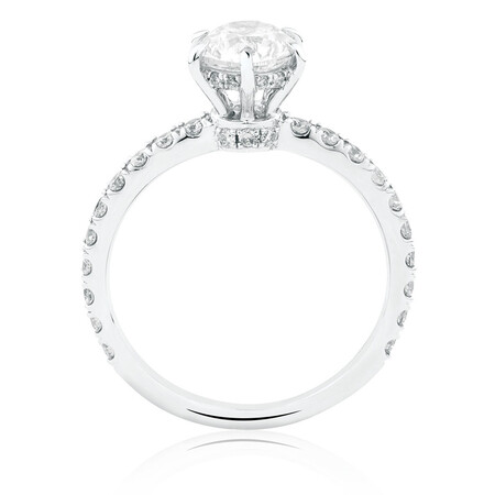 Sir Michael Hill Designer Engagement Ring With 1.42 Carat TW Of Diamonds In 14kt White Gold Sir Michael Hill Designer Engagement Ring With 1.42 Carat TW Of Diamonds In 14kt White Gold