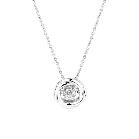 Twist Everlight Pendant with Diamonds in Sterling Silver Twist Everlight Pendant with Diamonds in Sterling Silver