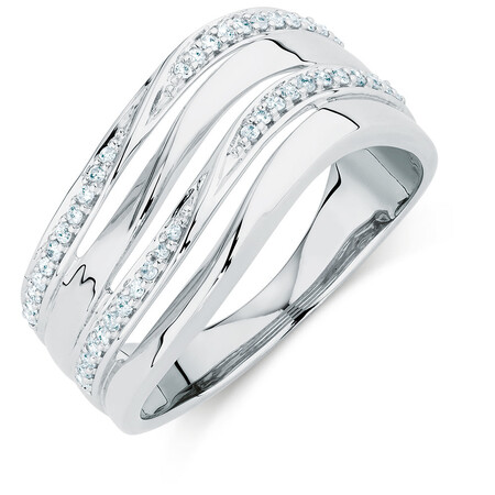 Online Exclusive - Ring with 0.20 Carat TW of Diamonds in Sterling Silver Online Exclusive - Ring with 0.20 Carat TW of Diamonds in Sterling Silver