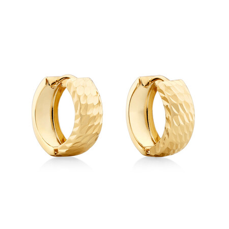 14mm Huggie Earrings in 10kt Yellow Gold 14mm Huggie Earrings in 10kt Yellow Gold