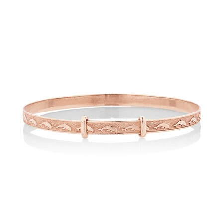 Expandable Baby Bangle in 10ct Rose Gold Expandable Baby Bangle in 10ct Rose Gold