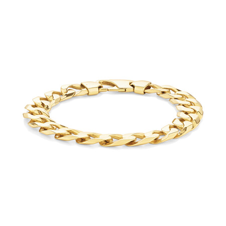 23cm (9.5") Curb Bracelet in 10kt Yellow Gold 23cm (9.5") Curb Bracelet in 10kt Yellow Gold