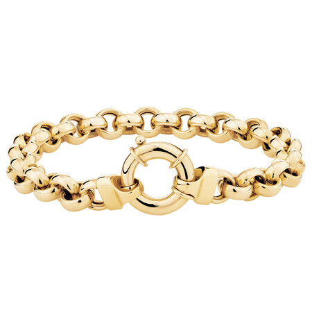 19cm (7.5") Belcher Bracelet in 10ct Yellow Gold 19cm (7.5") Belcher Bracelet in 10ct Yellow Gold