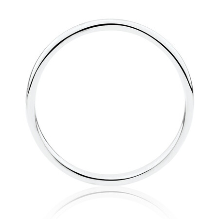 High Domed Wedding Band in 14kt White Gold High Domed Wedding Band in 14kt White Gold