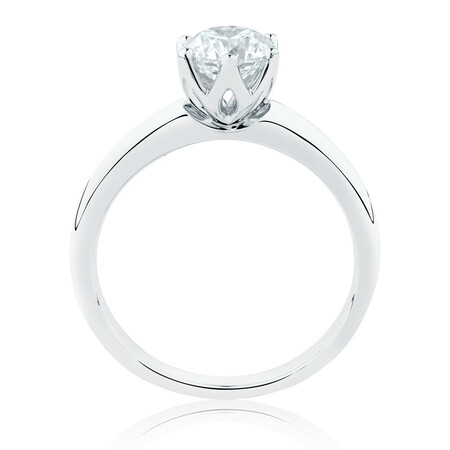 Whitefire Solitaire Engagement Ring with a 1 Carat TW Diamond in 18ct White & 22ct Yellow Gold Whitefire Solitaire Engagement Ring with a 1 Carat TW Diamond in 18ct White & 22ct Yellow Gold