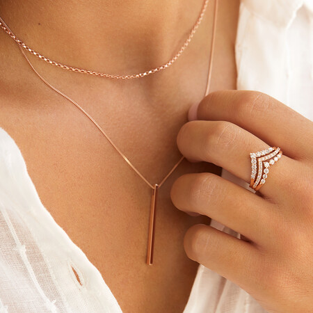 40cm (16") Belcher Chain in 10ct Rose Gold 40cm (16") Belcher Chain in 10ct Rose Gold