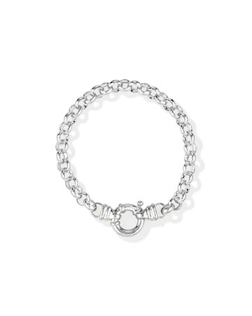 19cm (7.5") Belcher Bracelet in Sterling Silver 19cm (7.5") Belcher Bracelet in Sterling Silver
