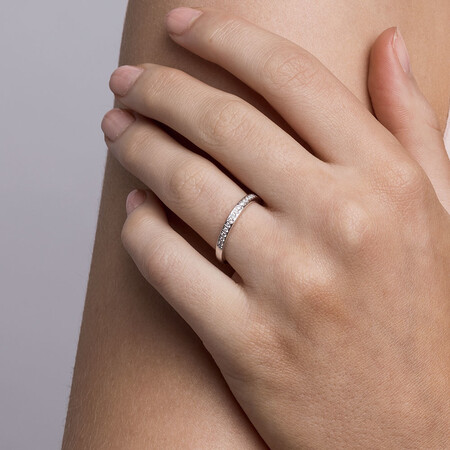 Whitefire Wedding Band with 0.15 Carat TW of Diamonds in 18ct White Gold & 22ct Yellow Gold Whitefire Wedding Band with 0.15 Carat TW of Diamonds in 18ct White Gold & 22ct Yellow Gold