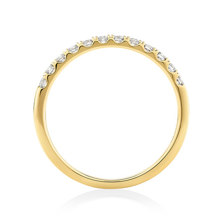 Wedding Band with 1/4 Carat TW of Diamonds in 14kt Yellow Gold Wedding Band with 1/4 Carat TW of Diamonds in 14kt Yellow Gold
