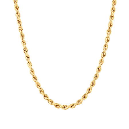 45cm (18") Rope Chain in 10kt Yellow Gold
