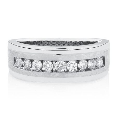 Men's Ring with 1/2 Carat TW of Diamonds in 10kt White Gold Men's Ring with 1/2 Carat TW of Diamonds in 10kt White Gold