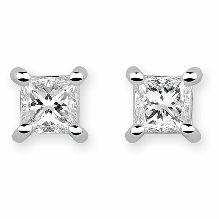 Stud Earrings with 1/2 Carat TW of Diamonds in 14kt White Gold Stud Earrings with 1/2 Carat TW of Diamonds in 14kt White Gold