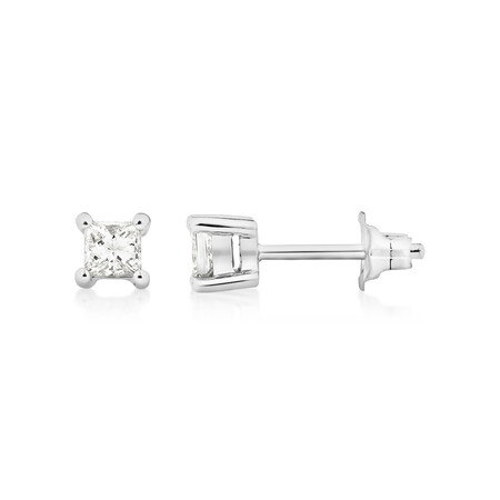 Stud Earrings with 0.33 Carat TW of Diamonds in 10kt White Gold Stud Earrings with 0.33 Carat TW of Diamonds in 10kt White Gold