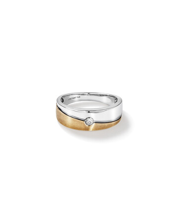 Ring with Diamond in 10kt Yellow & White Gold Ring with Diamond in 10kt Yellow & White Gold