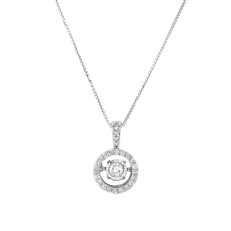 Everlight Pendant with 0.33 Carat TW of Diamonds in 10ct White Gold Everlight Pendant with 0.33 Carat TW of Diamonds in 10ct White Gold