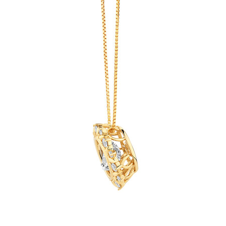 Everlight Pendant with 0.33 Carat TW of Diamonds in 10kt Yellow & White Gold Everlight Pendant with 0.33 Carat TW of Diamonds in 10kt Yellow & White Gold