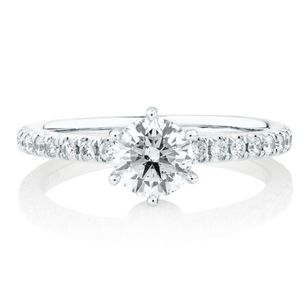 Sir Michael Hill Designer Engagement Ring With 1 Carat TW Of Diamonds In 14kt White Gold Sir Michael Hill Designer Engagement Ring With 1 Carat TW Of Diamonds In 14kt White Gold