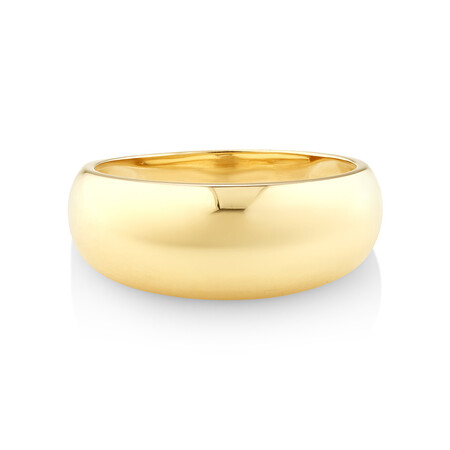 Medium Plain Dome Ring in 10kt Yellow Gold Medium Plain Dome Ring in 10kt Yellow Gold