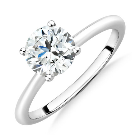 1.25 Carat Laboratory-Created Diamond Ring in 14kt White Gold 1.25 Carat Laboratory-Created Diamond Ring in 14kt White Gold