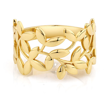 Olive Leaf Ring in 10kt Yellow Gold Olive Leaf Ring in 10kt Yellow Gold