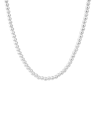 45cm (18") Bead Necklace in Sterling Silver 45cm (18") Bead Necklace in Sterling Silver